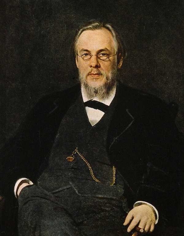 С.П. Боткин (1832–1889), портрет по работе И.Н. Крамского